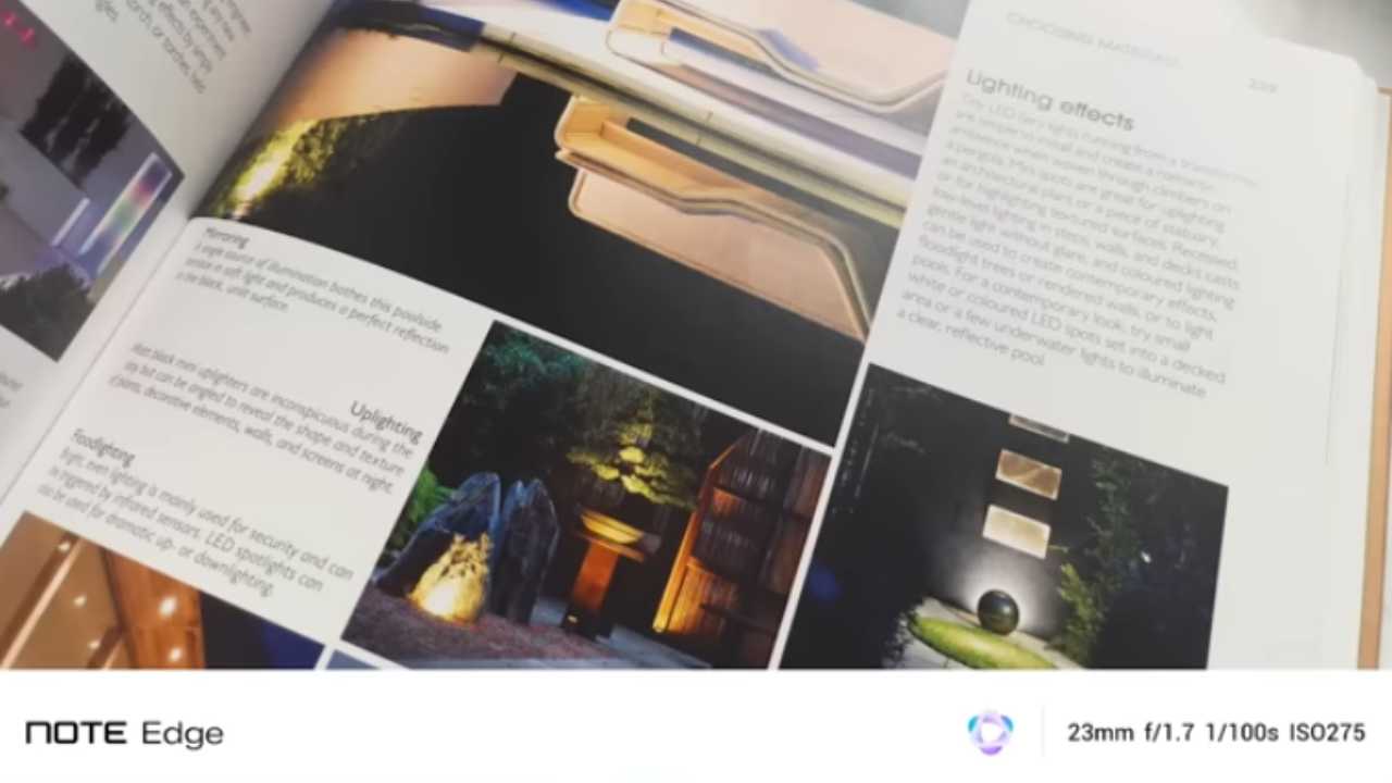 hasil foto infinix note edge 5g